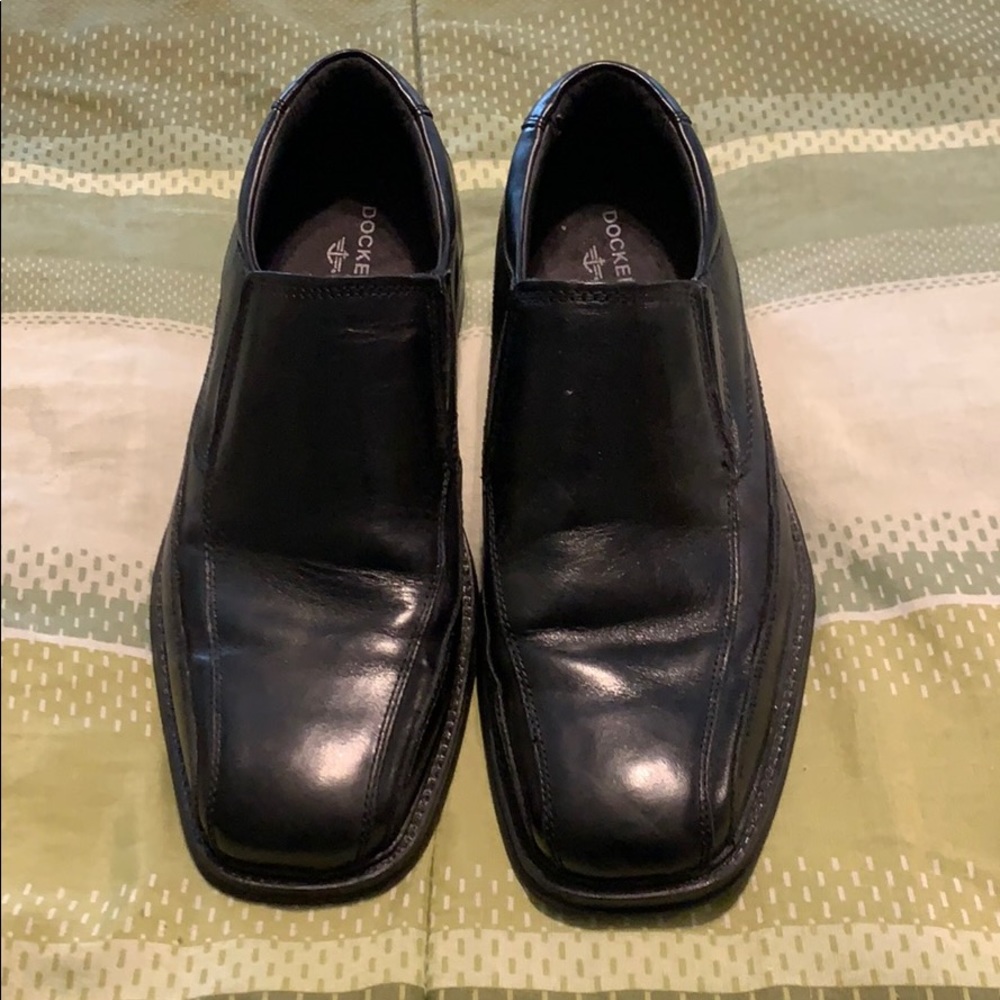 Black Slip-On Dockers Shoes